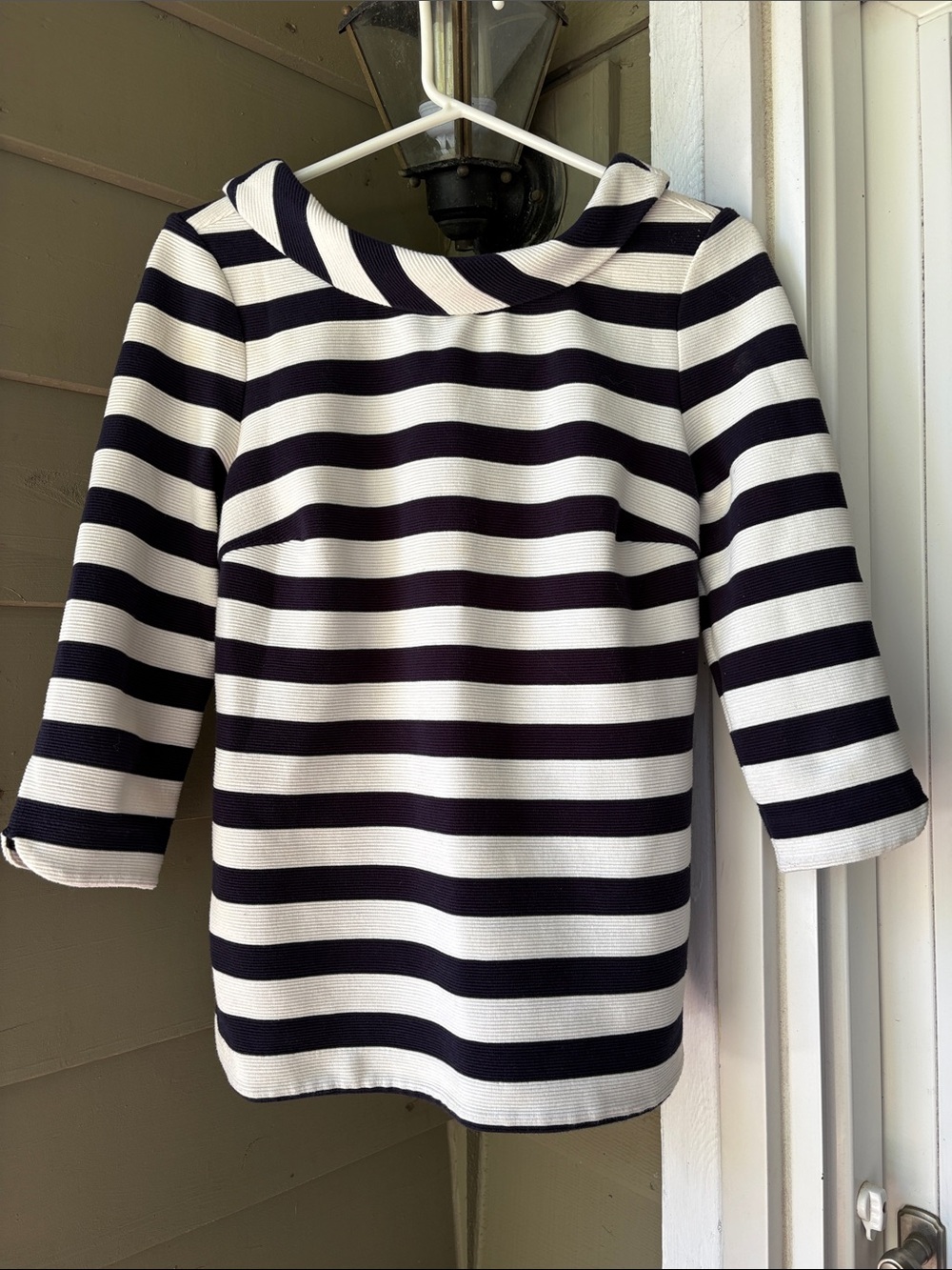 Biden EUC thick Navy and White Striped Top. 50s-style retro! Sz UK 10 US 6 - Picture 4 of 8